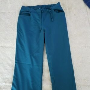 Dark teal Grey's Anatomy scrub bottoms